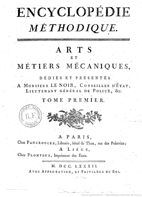 Encyclopédie méthodique